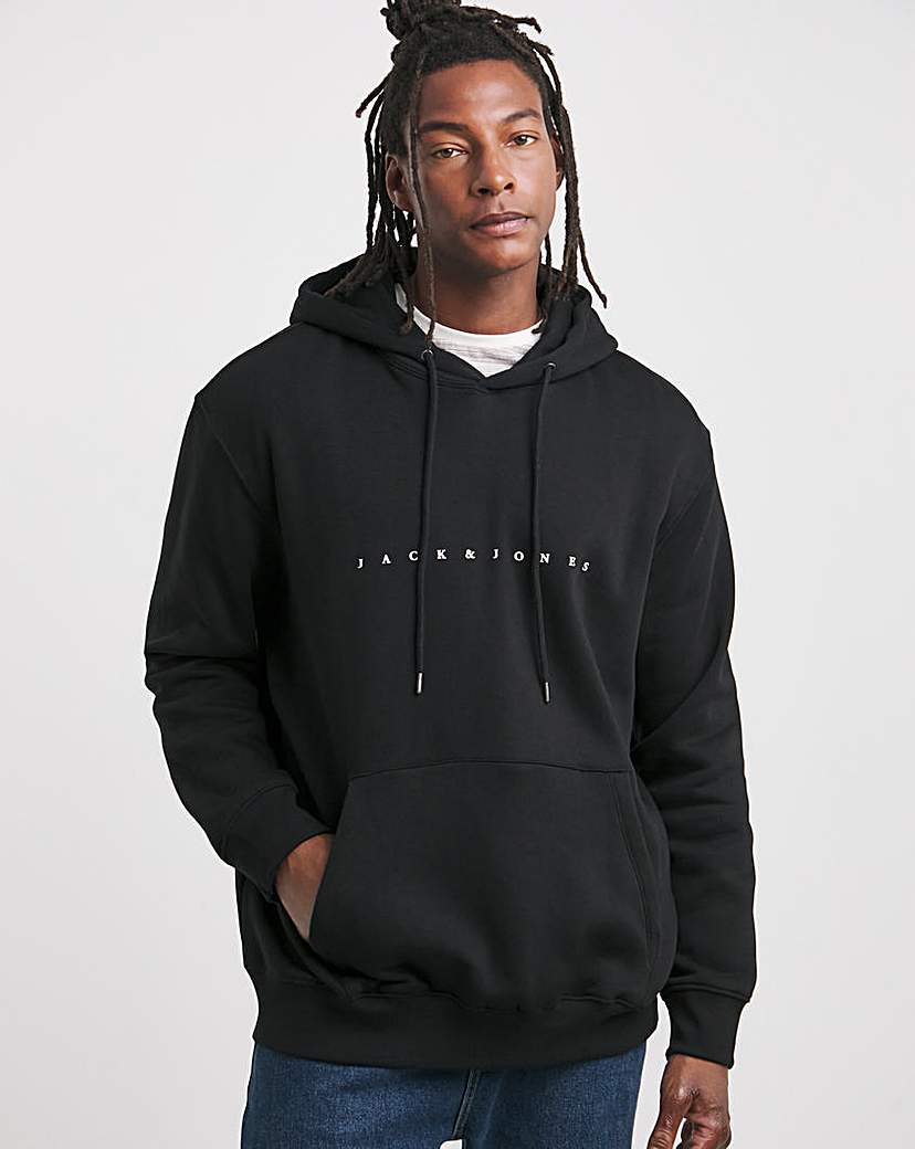 Jack & Jones Star Logo Hoody - Black