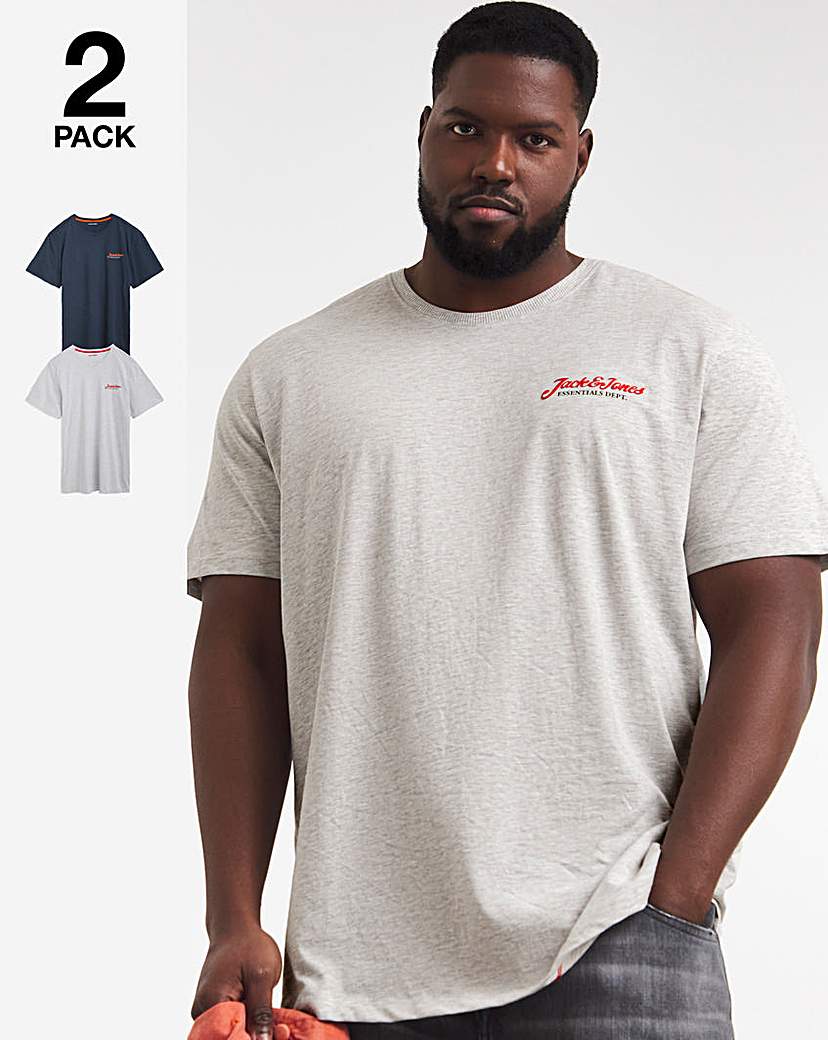 Jack & Jones Erik 2 Pack T-Shirt