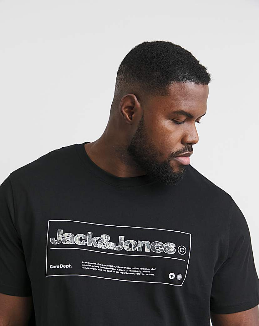 Jack & Jones Alpha Front Print T-Shirt