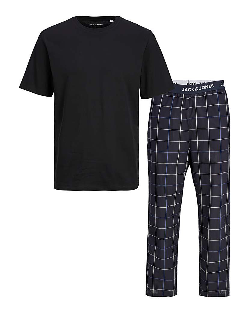 Jack & Jones T-Shirt And Woven Pants PJs