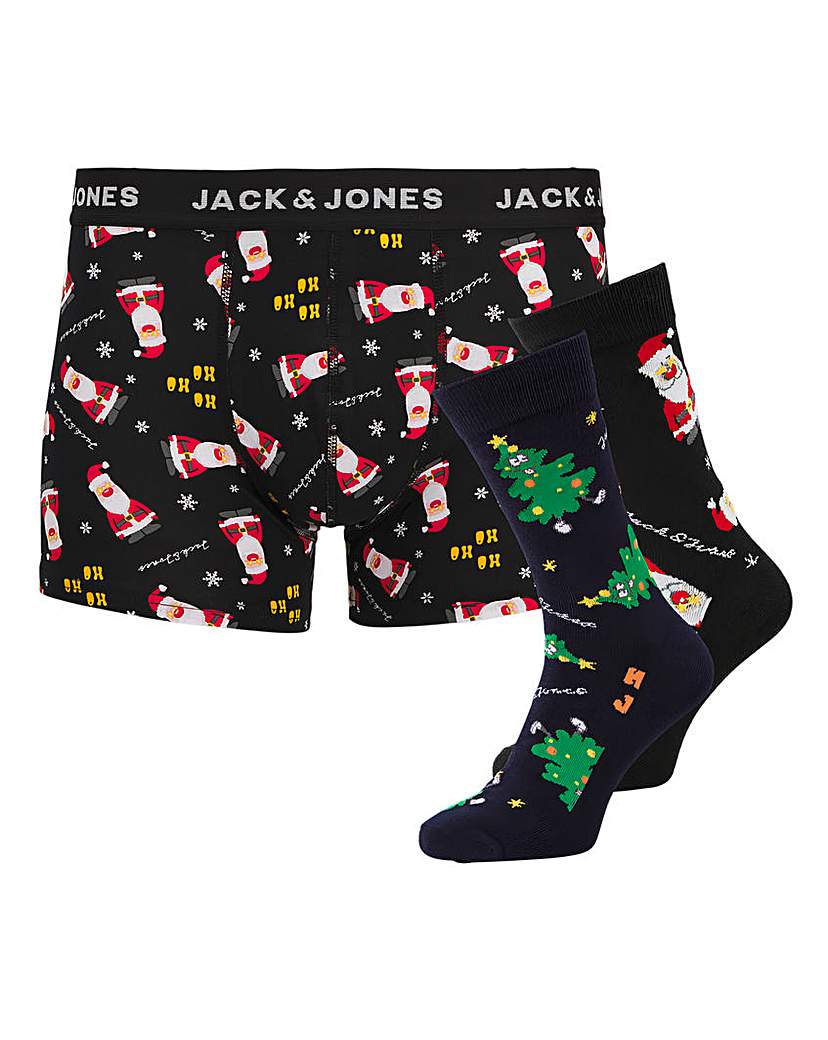 Jack & Jones HOHOHO boxer sock giftset