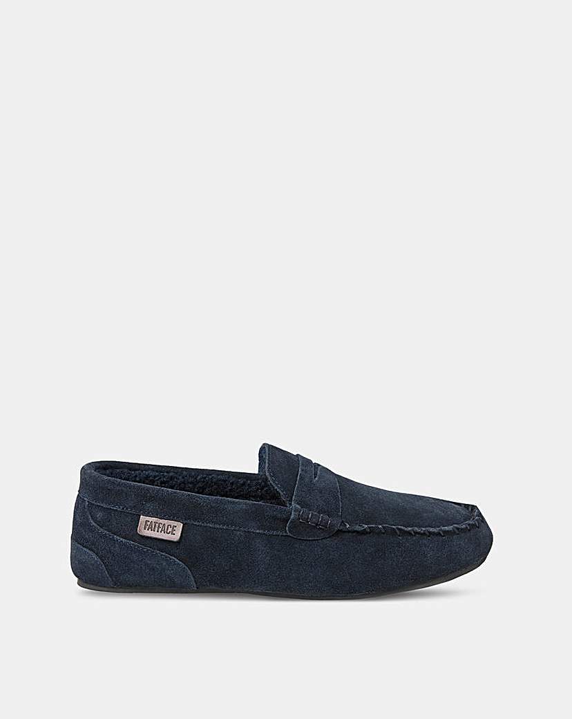 New In - Fatface Suede Moccasin Slipper