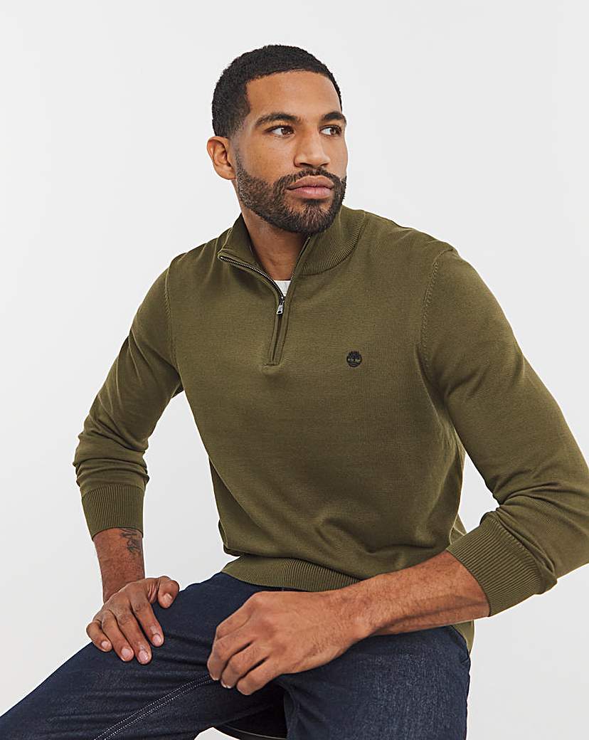 Timberland Cotton 1/4 Zip Jumper