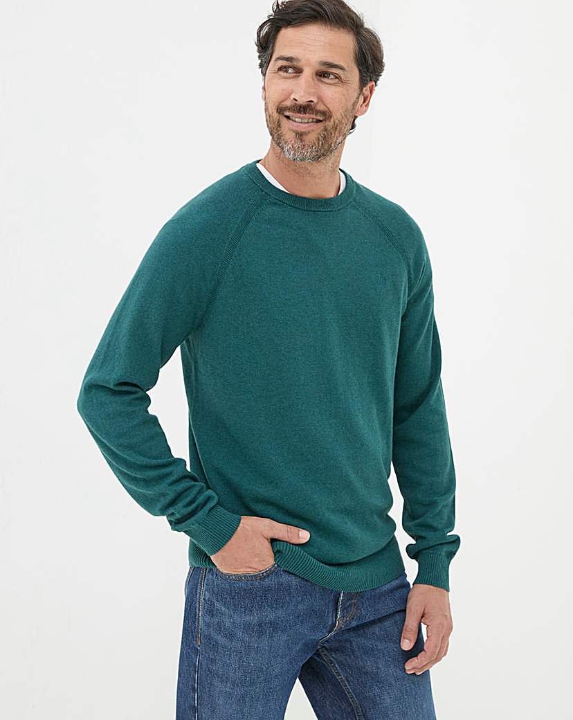 FatFace Rye Cashmere Cotton Crew Neck