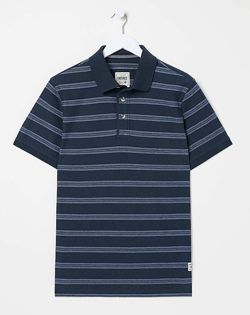 FatFace Harris Jacquard Stripe Polo