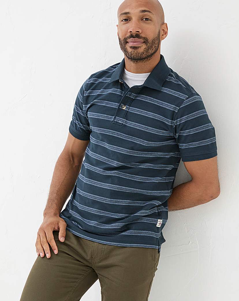 FatFace Harris Jacquard Stripe Polo