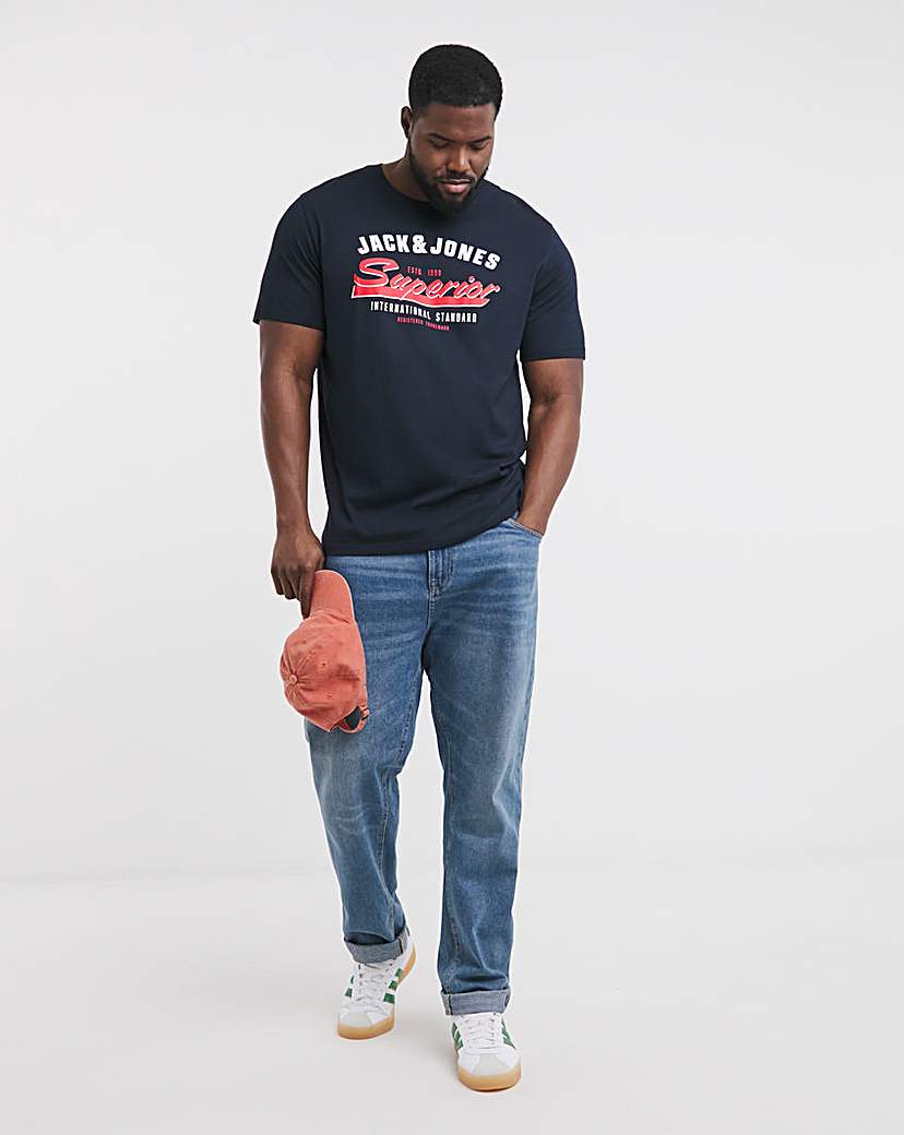 Jack & Jones Logo T-Shirt - Navy