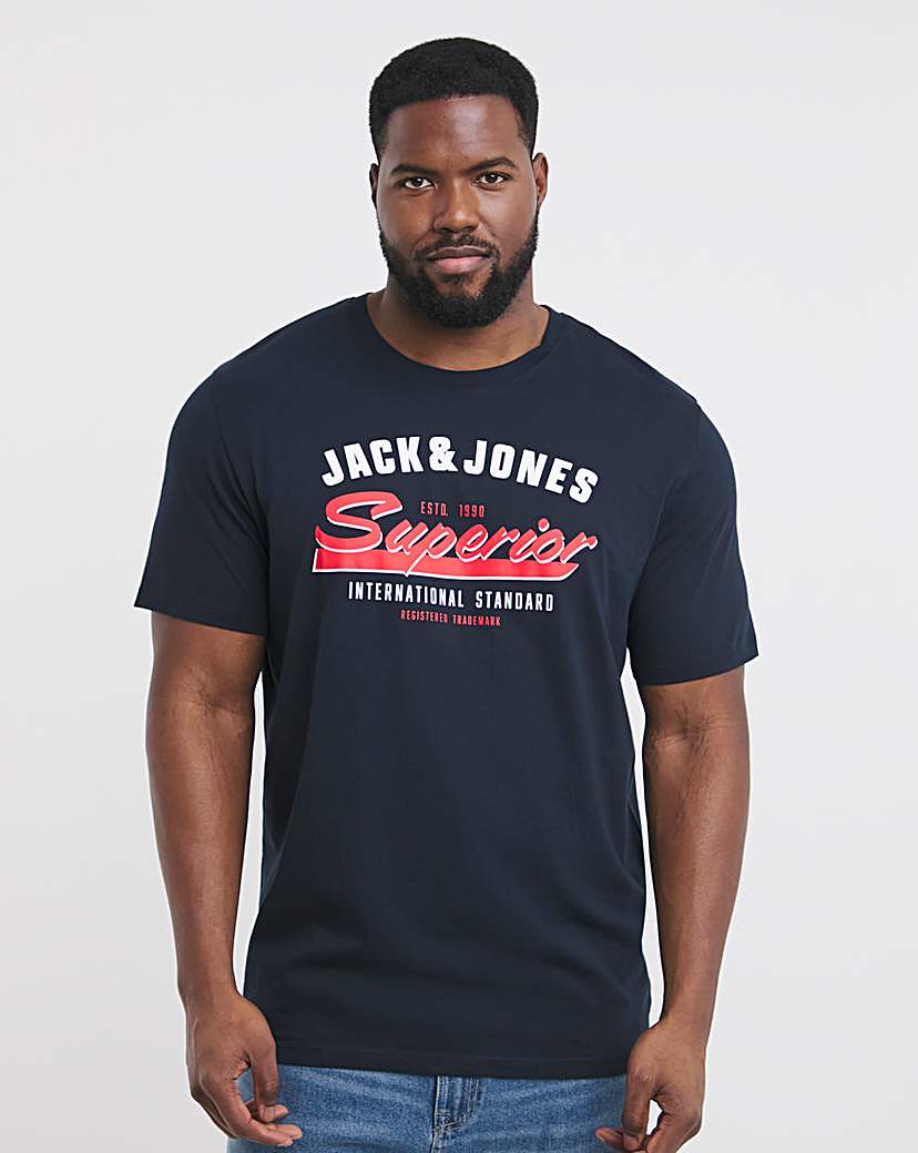 Jack & Jones Logo T-Shirt - Navy