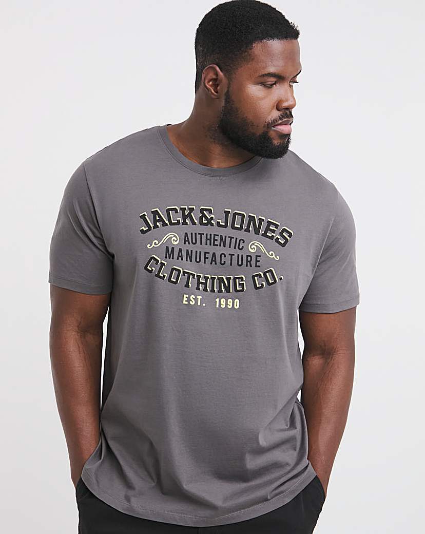 Jack & Jones Logo T-Shirt - Grey