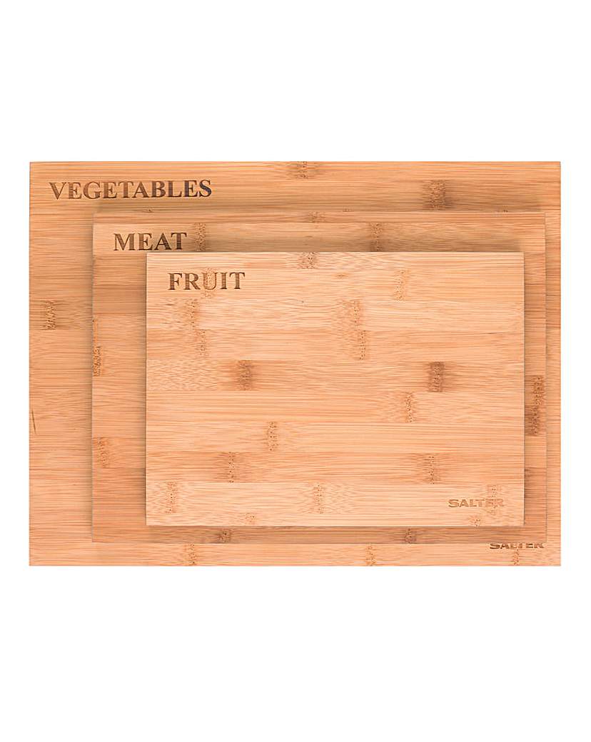 Salter Wooden Labelled Chopping Boards