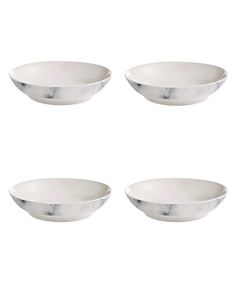 Image of Marble Set of 4 Pasta Bowls