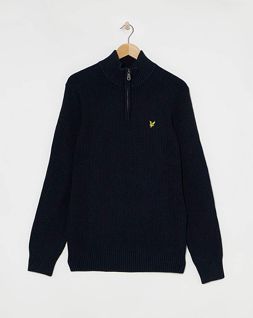 Lyle Scott 14 Zip Jumper Navy Lyle …