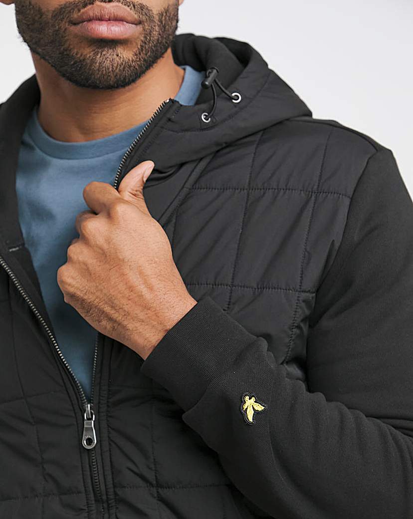 Lyle & Scott Hybrid Quilted Zip Hoodie