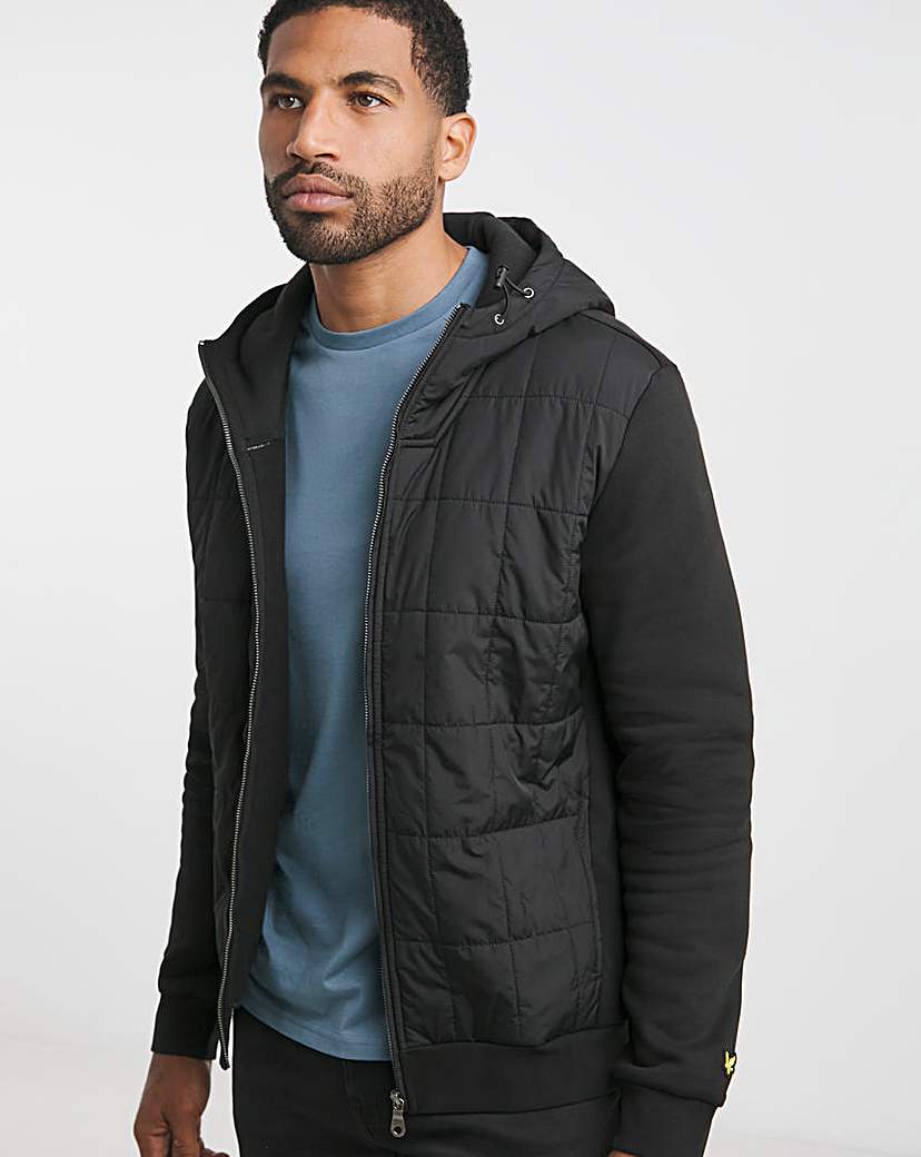 Lyle & Scott Hybrid Quilted Zip Hoodie