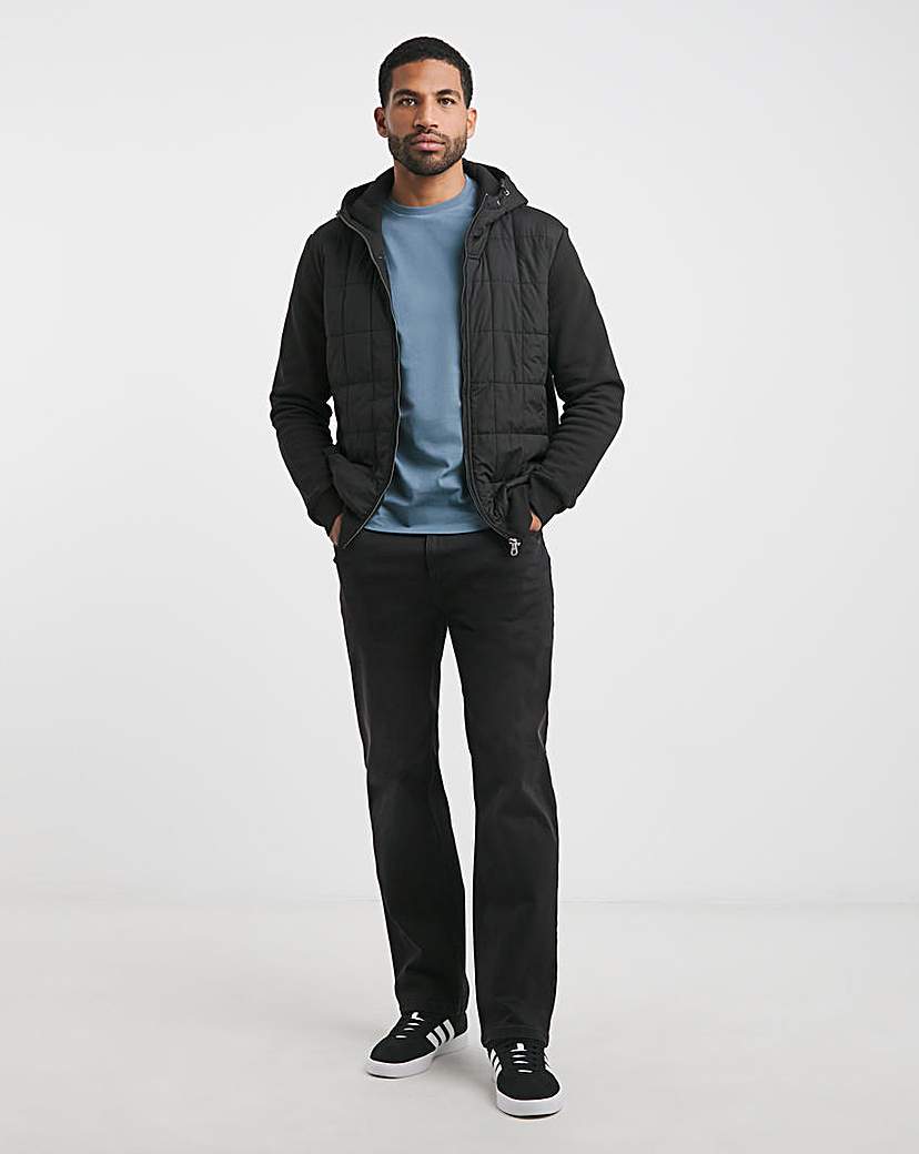 Lyle & Scott Hybrid Quilted Zip Hoodie