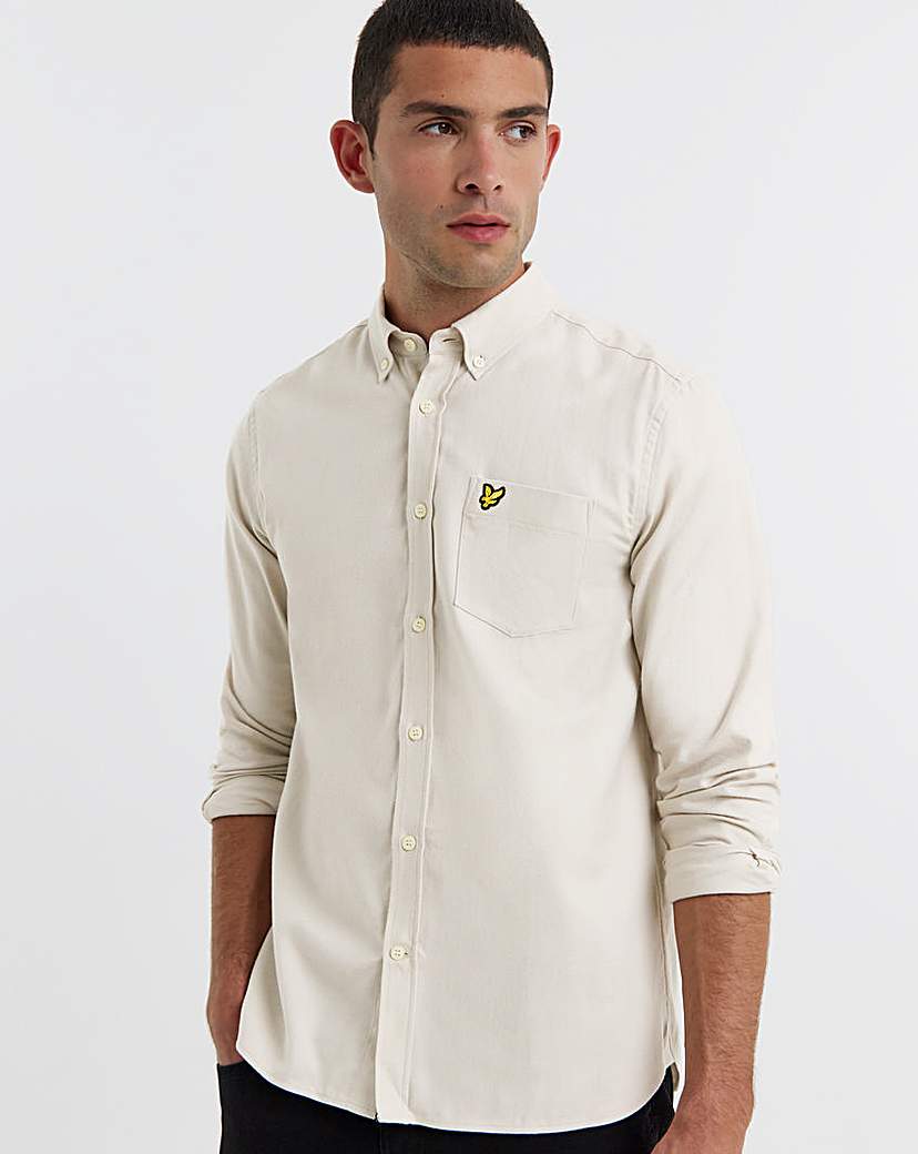 New In - Lyle & Scott Flannel Shirt - Putty