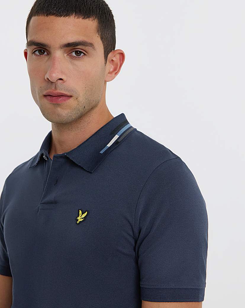 New In - Lyle & Scott Tipped Polo - Navy
