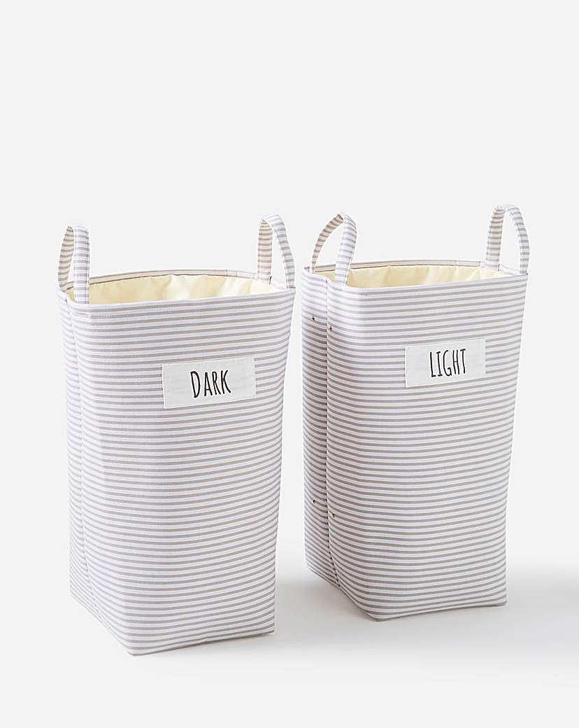 Stripe Laundry Bag Sorter