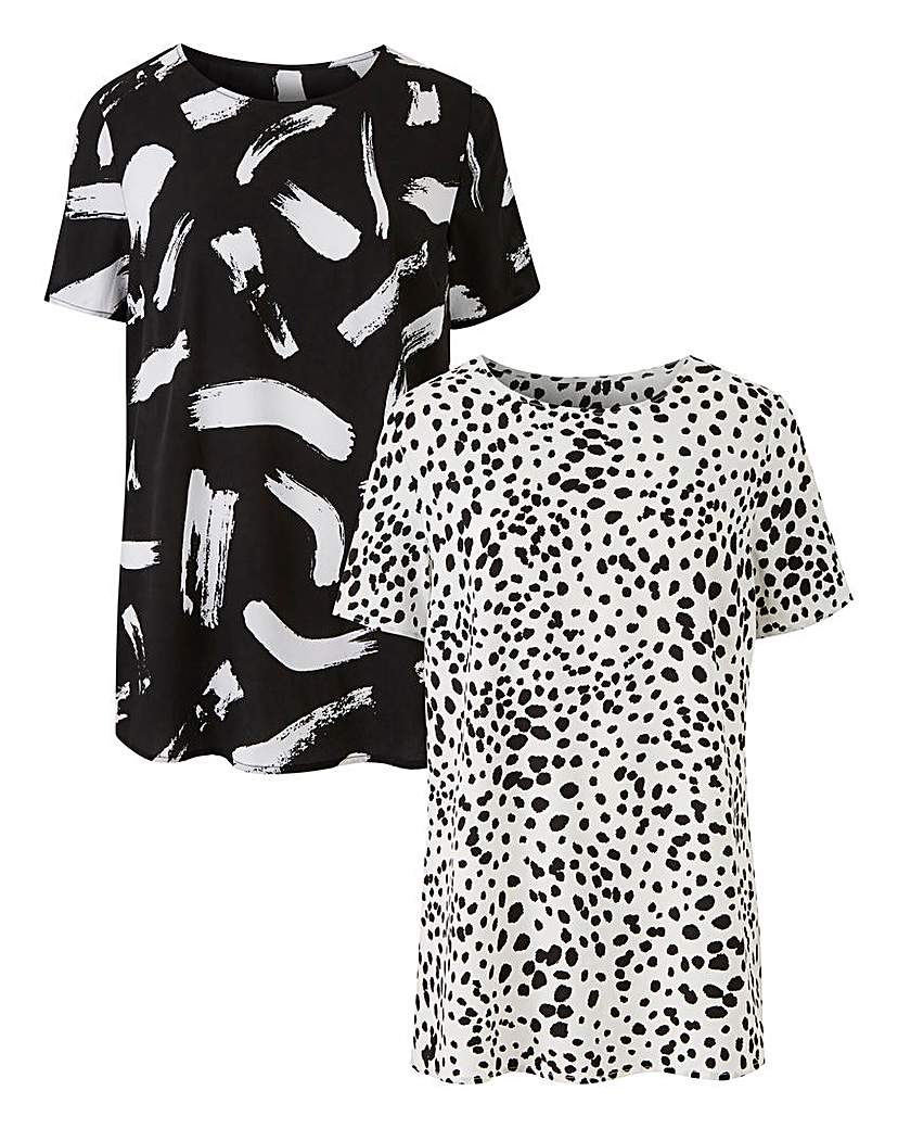 Image of Pack of  Drop Sleeve Shell Top