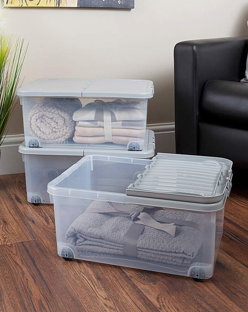 Wham 30L Boxes with Wheels and Lid