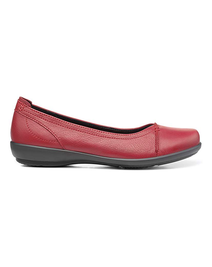 Hotter Women's Ballet Flats - Red - Leather - Size 9