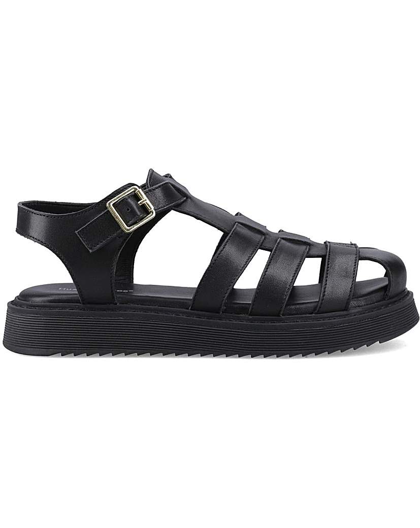 Hush Puppies Women's Black Cassandra Gladiator Sandal Size 8