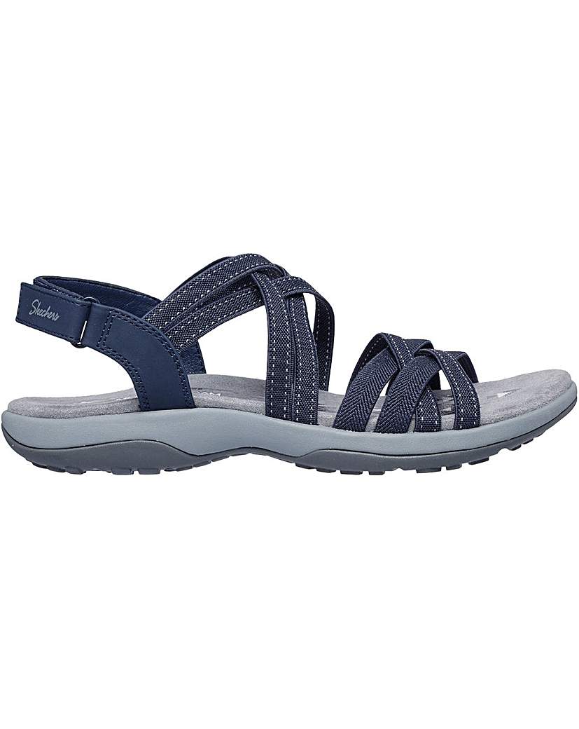 Skechers Reggae Summer Getaway Sandal Navy - SKECHERS - Size4