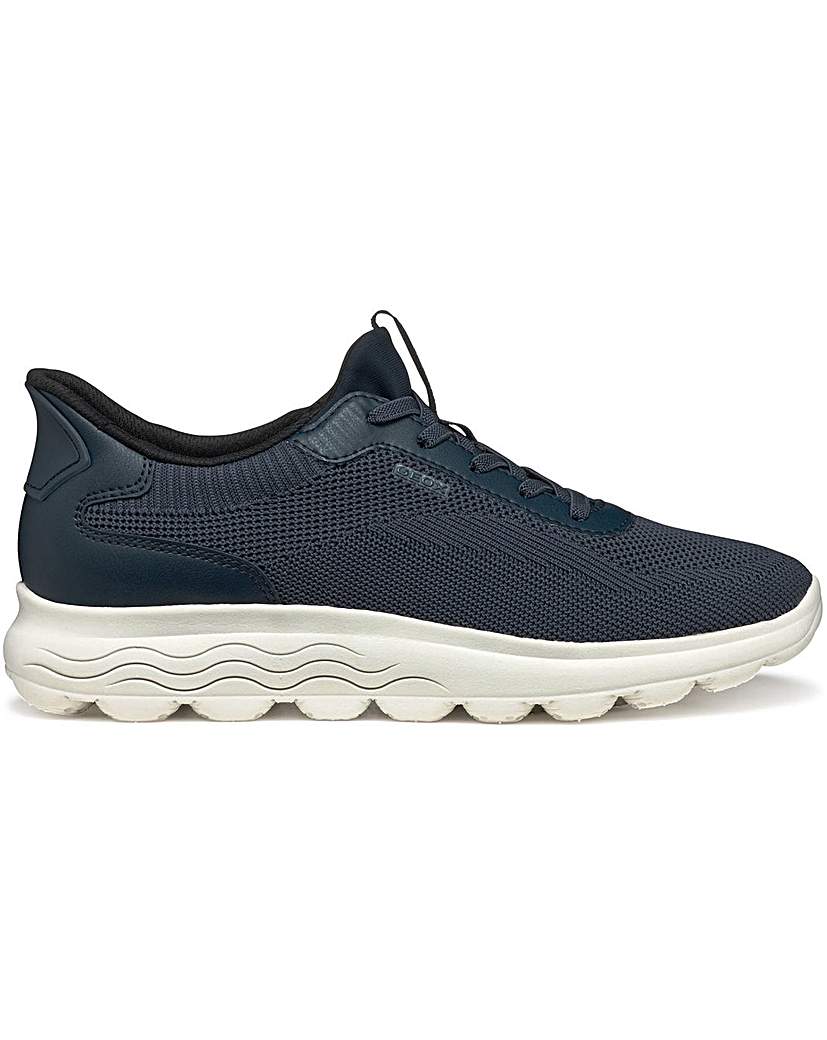 Geox D Spherica Plus A Women's Trainers in Black, Leather and Knitted Fabric, Size 5 - Image 3