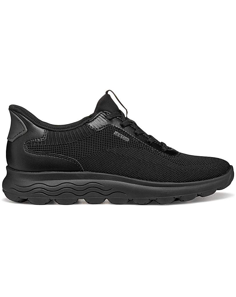 Geox Women's Trainers - D Spherica Plus A - Black - Leather - Size 7