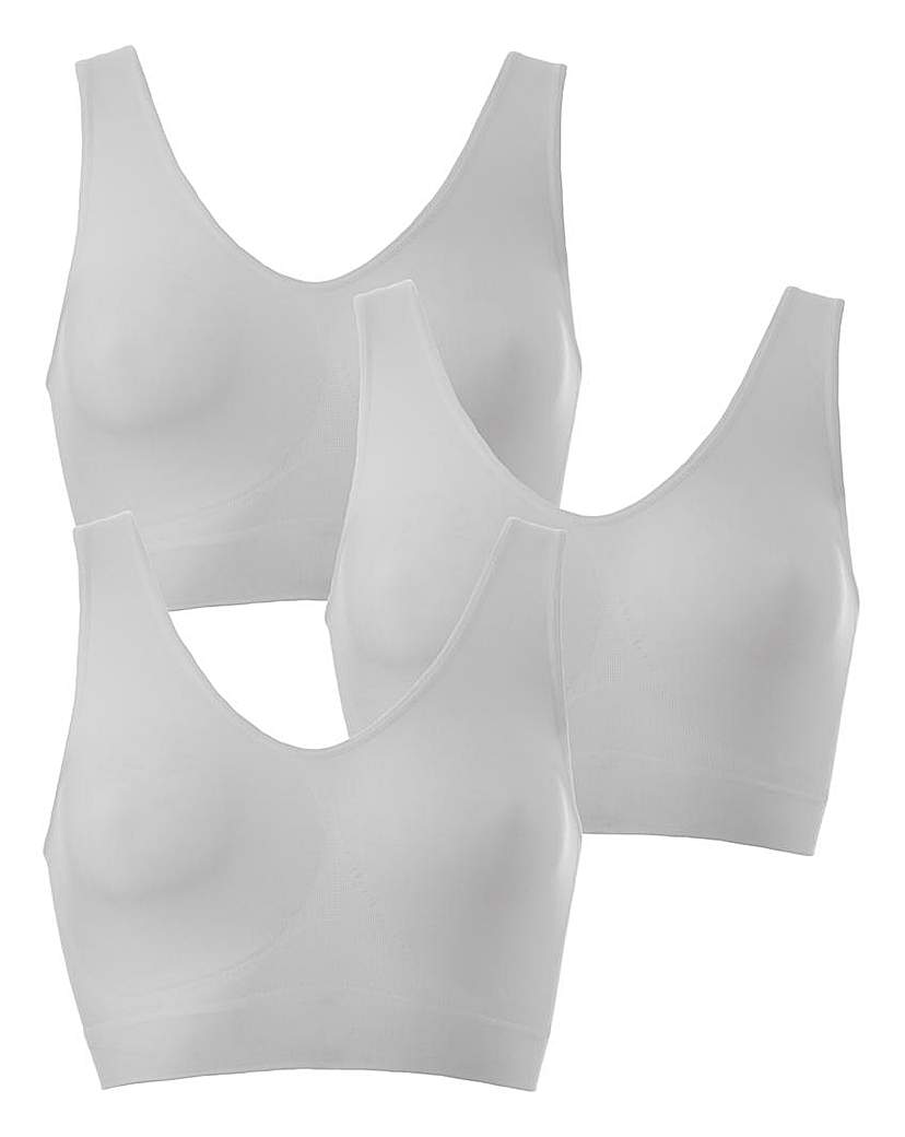 Image of 3Pk White Comfort Tops