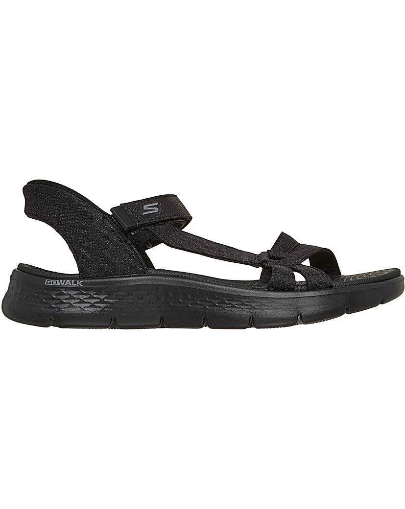 Skechers GO WALK Flex Illuminate Sandal Black - SKECHERS - Size5