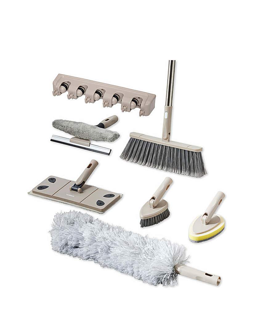 Tower Cavaletto Cleaning and Storage Set - Latte