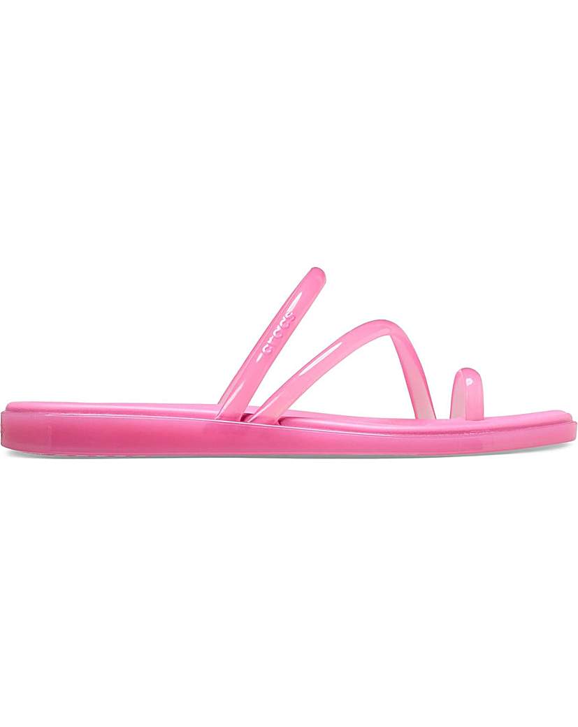 Crocs Miami Jely Toe Loop Sandal Pink Lemonade - Crocs - Size8