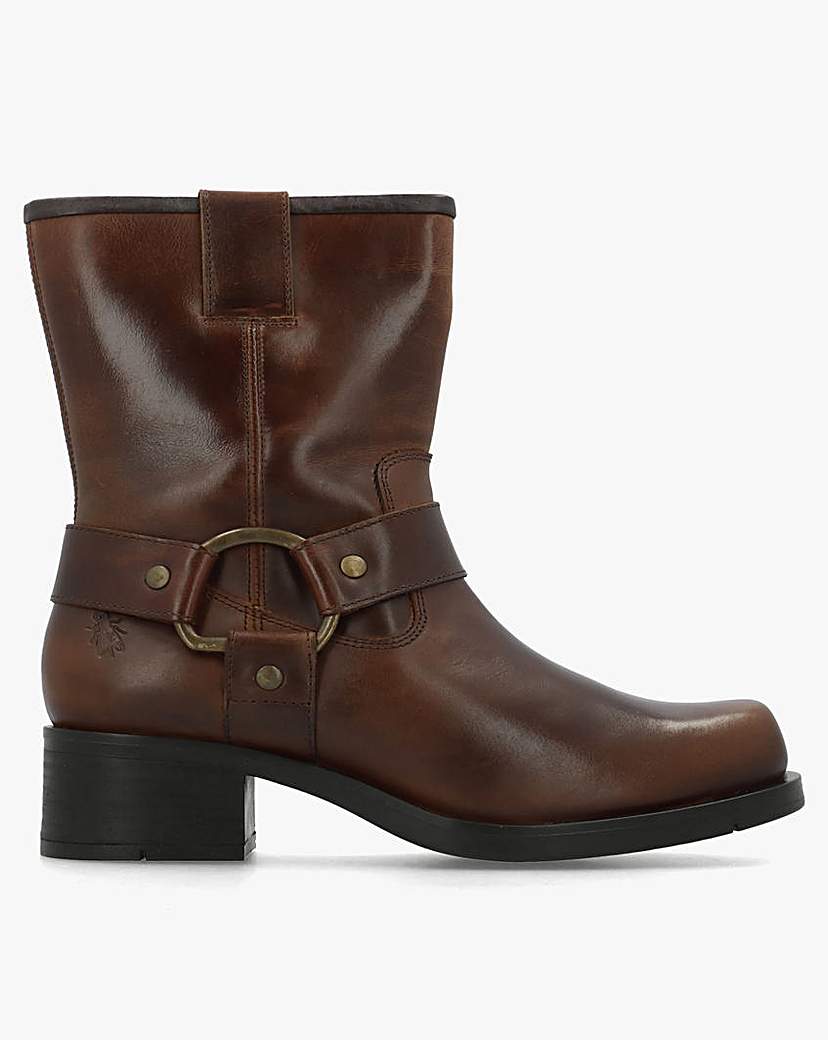 Fly London Reva Brown Western Boots
