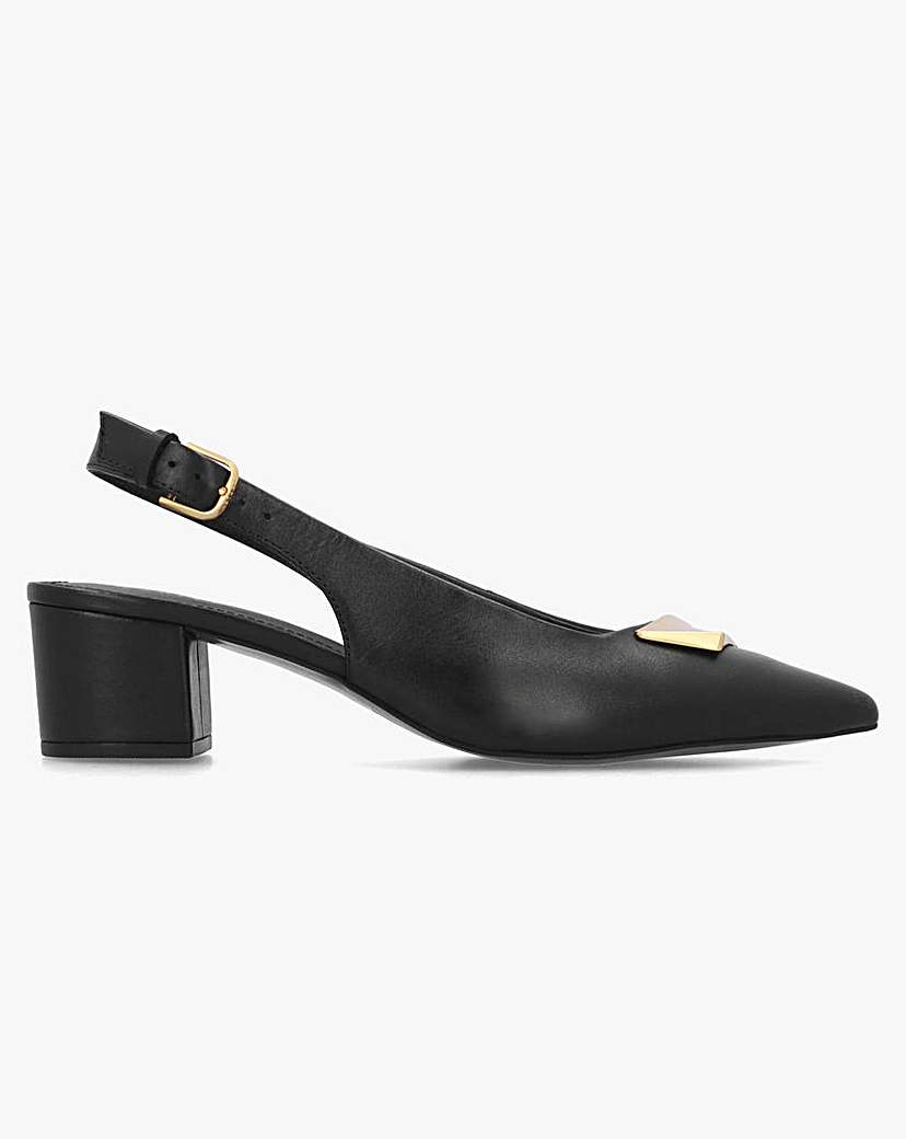 Radley Bliss Crescent Sling Backs Black - Radley - Size: 39