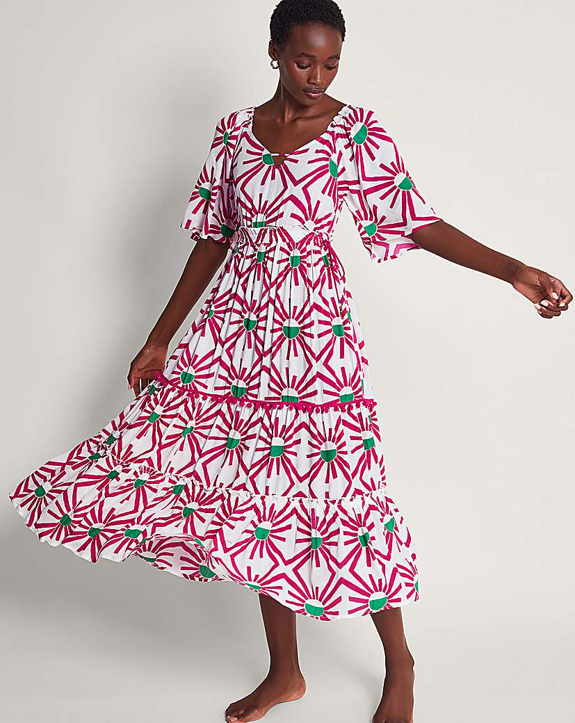 Monsoon Zamora Geometric Sun Dress