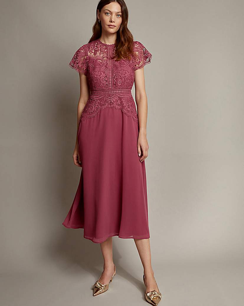 Monsoon Monica Lace Midi Dress