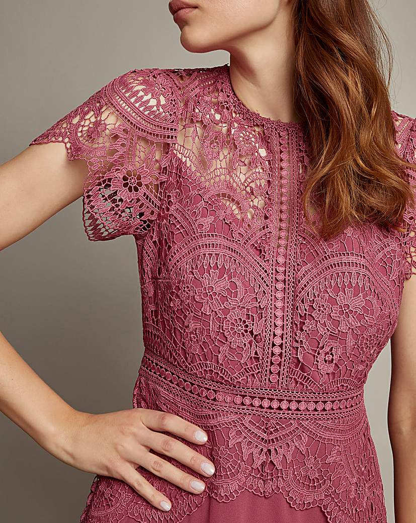 Monsoon Monica Lace Midi Dress