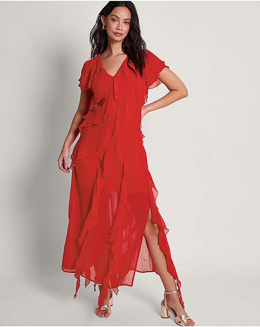 Monsoon Renata Ruffle Maxi Dress