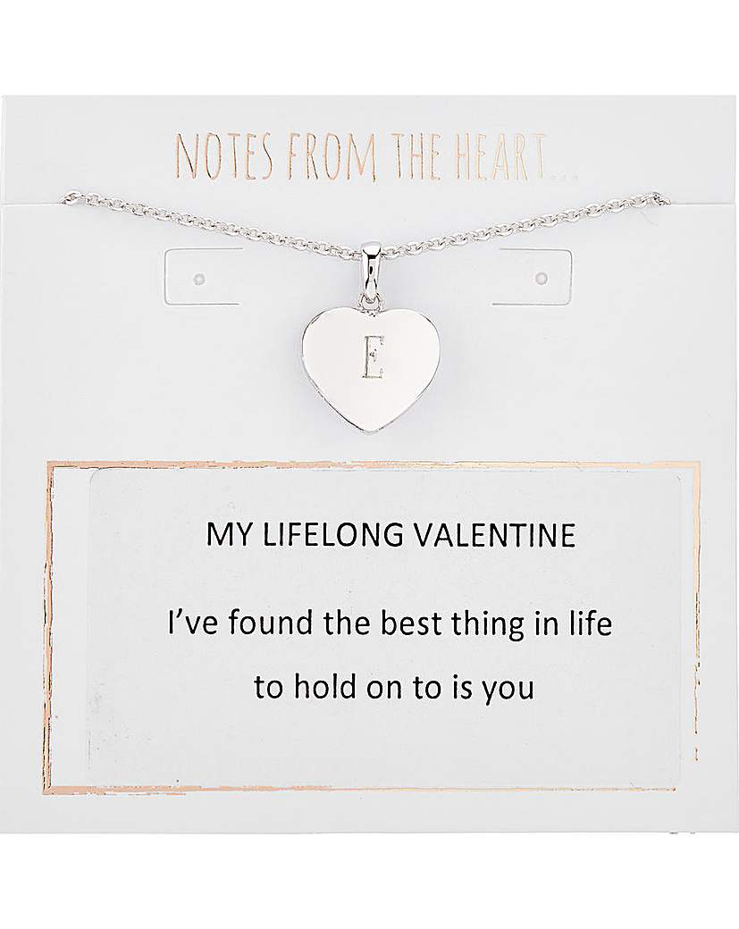 My Lifelong Valentine Initial Pendant