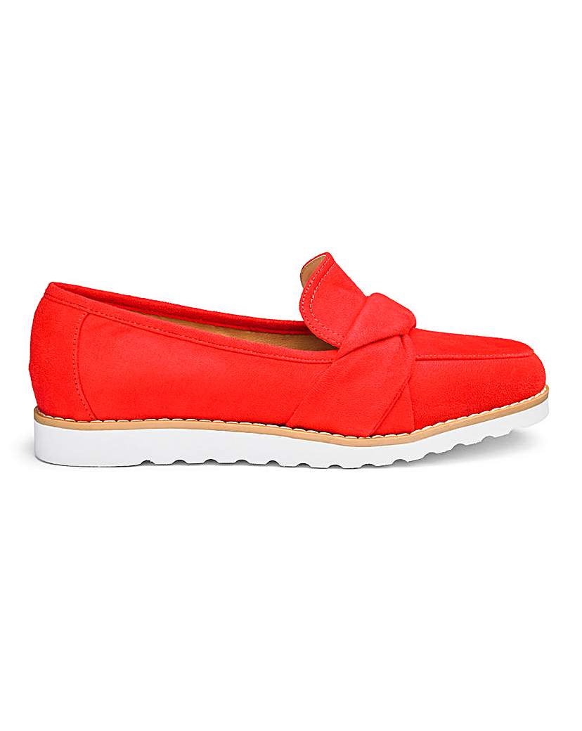 Knotted Vamp Loafers E Fit