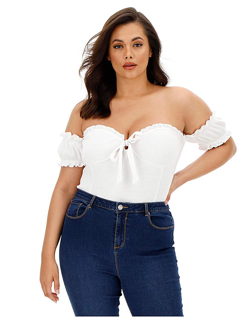 Image of Glamorous Cold Shoulder Bodysuit