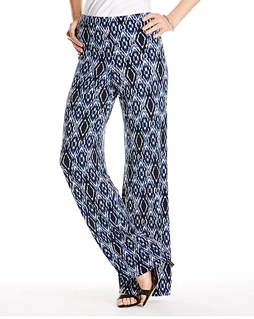 Joanna Hope Print Jersey Palazzo Trouser | Kwilane