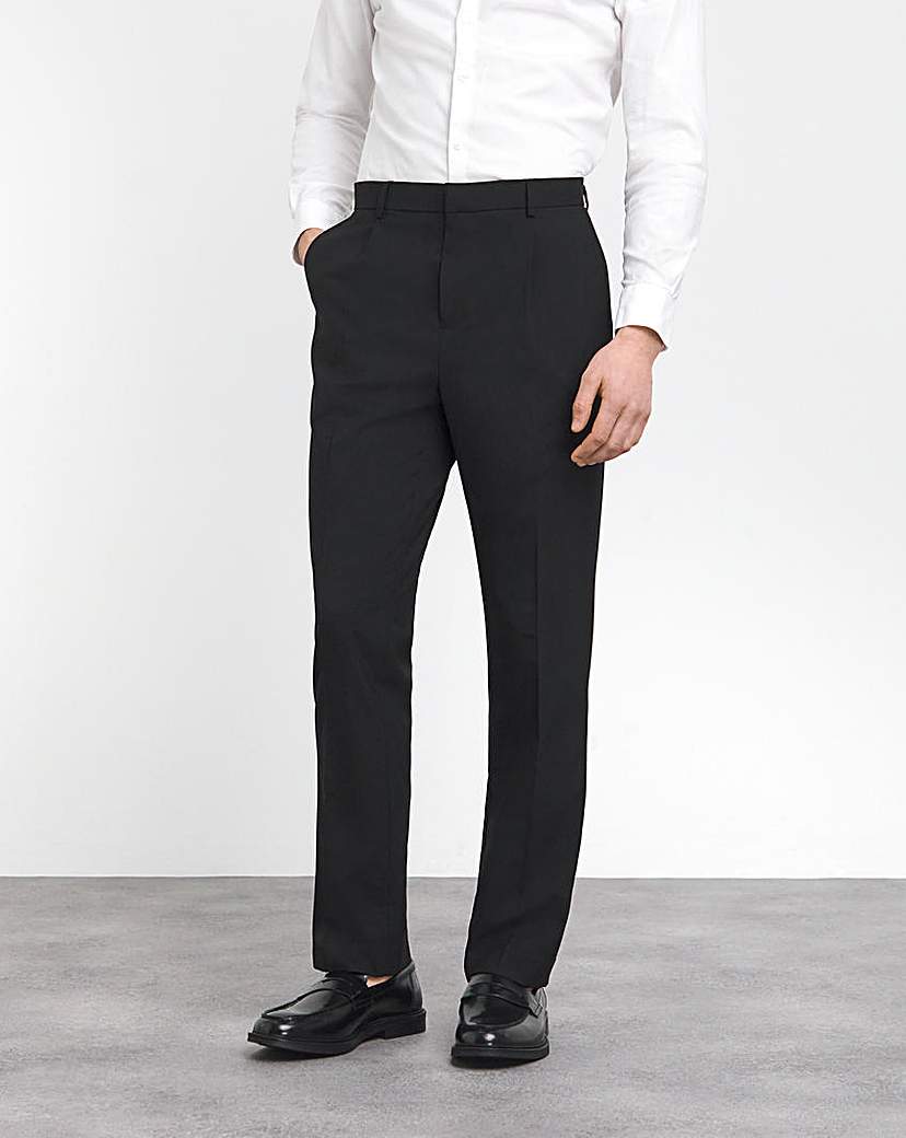 Regular Fit Pleat Front Formal Trouser