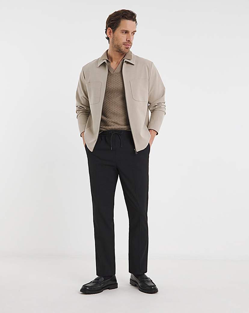 Black Elasticated Jogger Trouser