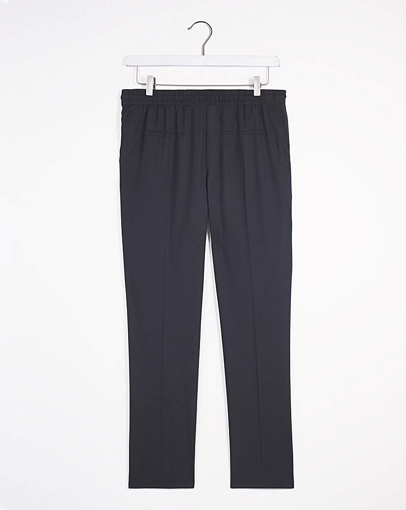 Black Elasticated Jogger Trouser