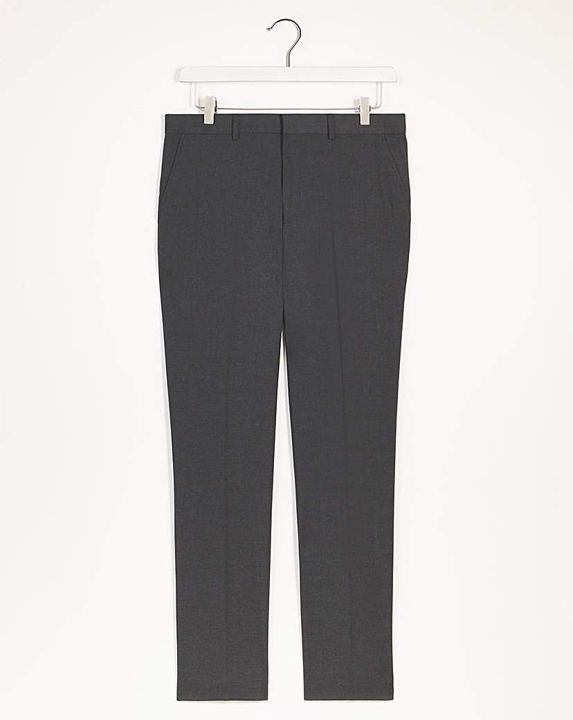 Regular Fit Plain Front Stretch Trouser