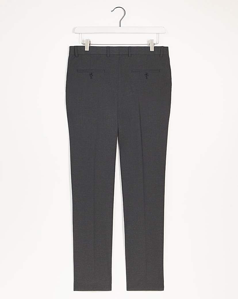 Regular Fit Plain Front Stretch Trouser