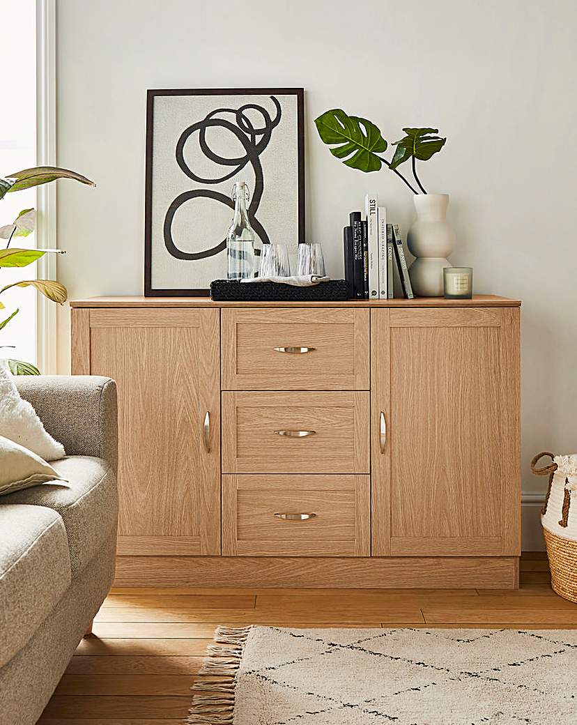 Kingston Large Sideboard - Oak Effect