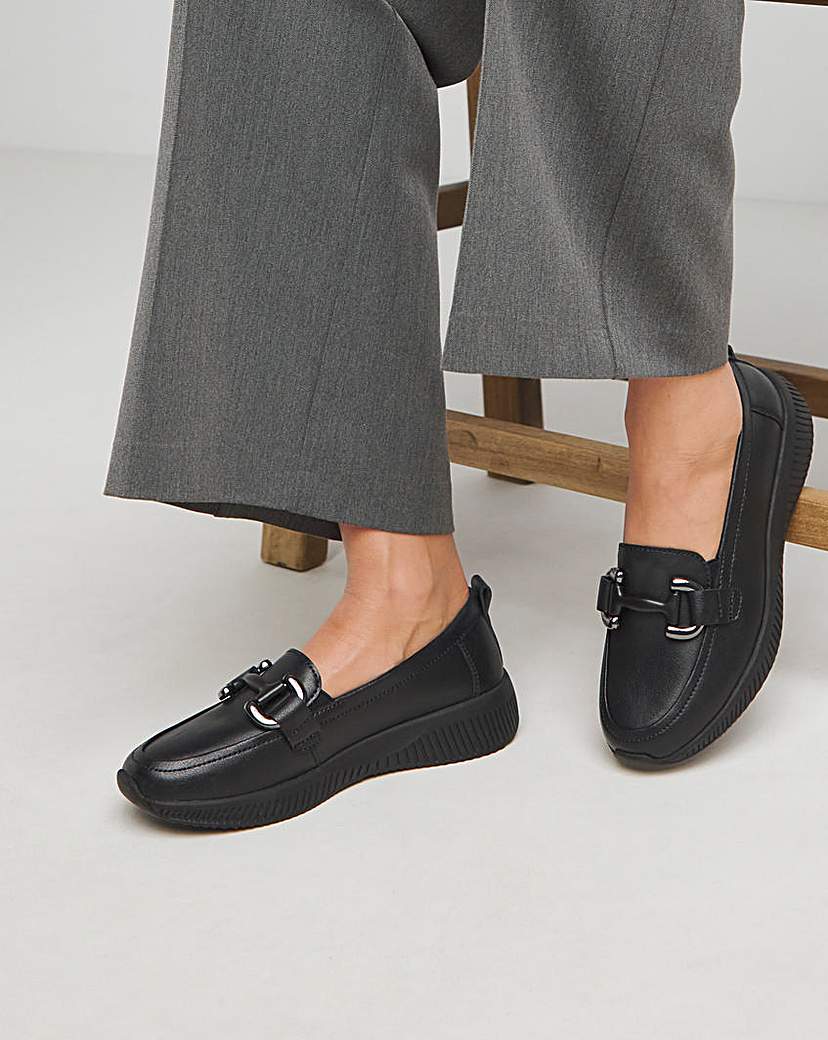 New In - Sporty Loafer With Trim Wide Fit